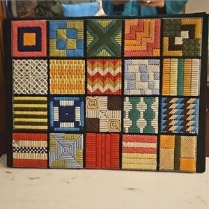 16×12 handmade needlepoint ready  to be reframed